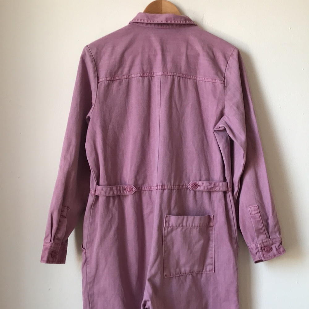 Universal Thread denim boiler jumpsuit pink lavender Cargo Utility 8 - Picture 10 of 16